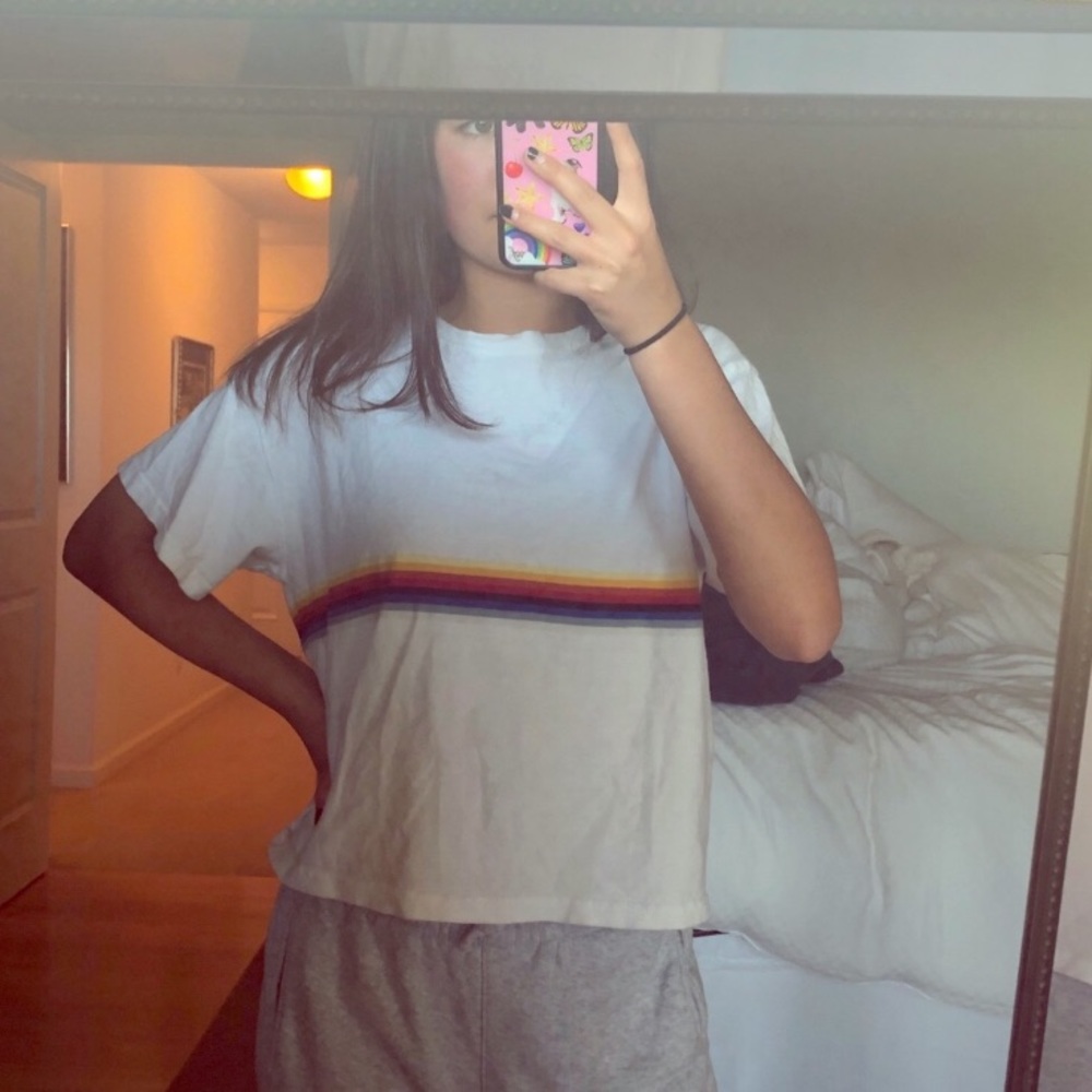 Brandy Melville Rainbow shirt
